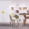 thumbnail image 1 of Ottomanson Palermos Mid Century Modern Easy Assembled Kitchen Dining Chair, Camel, Set of 2, 1 of 5