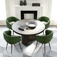 thumbnail image 1 of Ottomanson Palermos Mid Century Modern Easy Assembled Kitchen Dining Chair, Green, Set of 2, 1 of 6