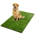 thumbnail image 1 of Ottomanson Pet Training Grass Pad 2x3 Dog Fake Grass Floor Mat, 2' x 2'7", Green, 1 of 8