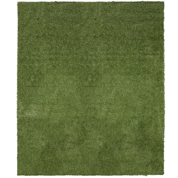 Ottomanson Pet Training Grass Pad 3x3 Dog Fake Grass Floor Mat, 2'7" x 3', Green