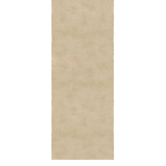 Ottomanson Plush Runner Rug 1'11.6" x 9' – Soft Non-Slip Indoor Runner, Beige