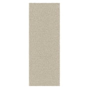 Ottomanson Plush Shag Bath Rug, Non-Slip Bathroom Mat with Rubber Backing, 24" x 60", Cream