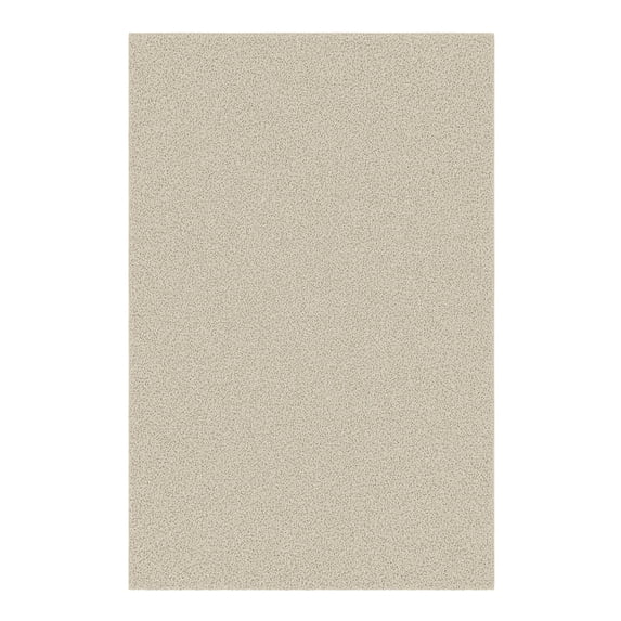 Ottomanson Plush Shag Bath Rug, Non-Slip Bathroom Mat with Rubber Backing, 36" x 60", Cream