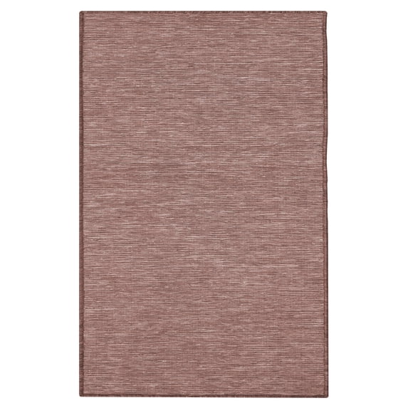 Ottomanson Sahara Tonal Design 2x3 Reversible Non Shedding Indoor/Outdoor Entryway Mat, 2' x 3', Red