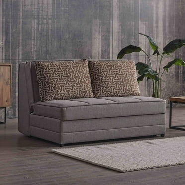 Ottomanson Salon Sleeper Loveseat, Beige Chenille