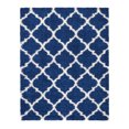 thumbnail image 1 of Ottomanson Shag Moroccan Trellis Area Rug, Navy, 5'3" X 6'11", 1 of 4
