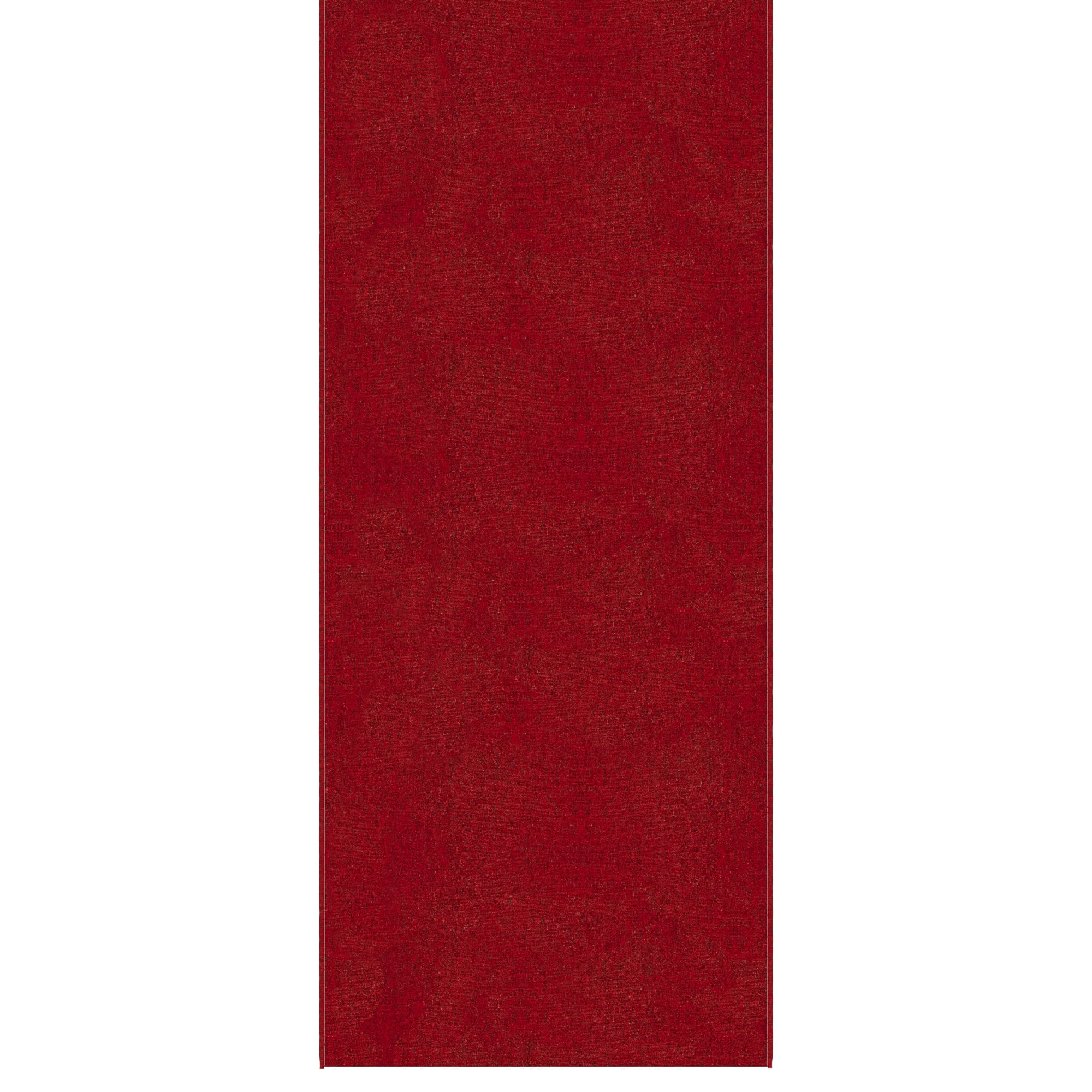 Ottomanson Small Area Rug 1'10" x 3' Non-Slip Stain-Resistant Entryway Mat for Bathroom, Red