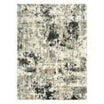 thumbnail image 1 of Ottomanson Soft Shag Area Rug 5x7 Abstract Modern Rug for Bedroom, 5'3" x 7', Beige/Ivory, 1 of 13
