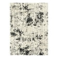 thumbnail image 1 of Ottomanson Soft Shag Area Rug 5x7 Abstract Modern Rug for Bedroom, 5'3" x 7', Ivory/Charcoal, 1 of 13