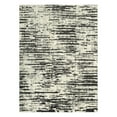 thumbnail image 1 of Ottomanson Soft Shag Area Rug 8x10 Abstract Modern Rug for Living Room, 7'10" x 9'10", Gray/Ivory, 1 of 13