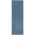 thumbnail image 1 of Ottomanson Softy Non-Slip Rubberback Solid 2x5 Soft Indoor Runner Rug, 20" x 59", Turquoise Blue, 1 of 7