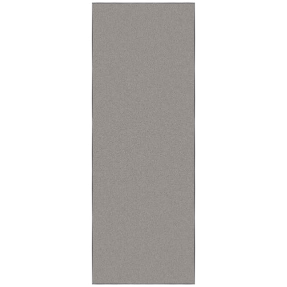 Ottomanson Solid Kitchen Runner Rug 1'10" x 6' - Non Slip Low Pile Carpet, Gray