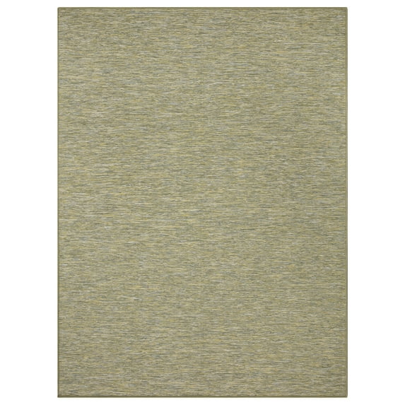 Ottomanson Sundance Tonal Design 5x7 Reversible Non Shedding Indoor Area Rug, 5'3" x 6'11", Green