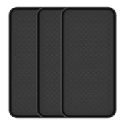 Ottomanson 3 Pack Multi-Purpose Boot Tray 15" x 30" Waterproof Shoe Mat Traps Mud & Dirt, Ideal for Entryway, Mudroom, Pets, Plants – Black