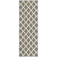thumbnail image 1 of Ottomanson Trellis Bathroom Runner Rug 20" x 59" - Non Slip Low Pile Carpet, Gray, 1 of 13