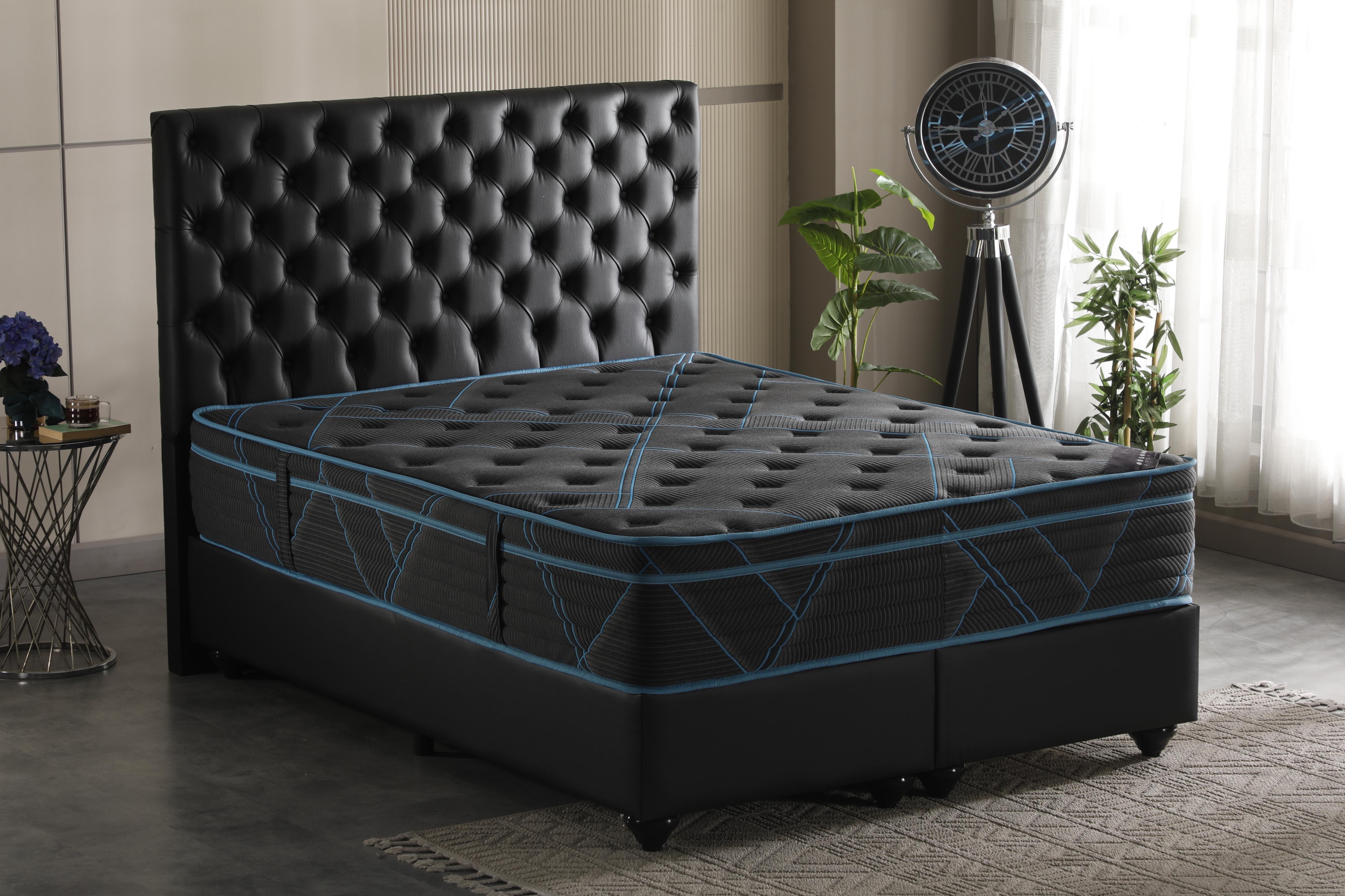 Ottomanson Twin 13" Eurotop Hybrid Mattress, Firm Memory Foam, Fiberglass-Free, Bed in a Box