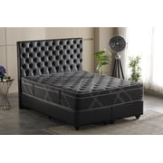 Ottomanson Twin 13" Luxury Eurotop Mattress, Firm Hybrid Comfort, Fiberglass-Free, Bed in a Box