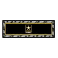 thumbnail image 1 of Ottomanson US ARMY Border Machine Washable Non-Slip Rubberback 2x5 Runner Rug, 20"x 59", Black/Yellow/White, 1 of 9