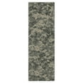 thumbnail image 1 of Ottomanson US ARMY Camouflage Machine Washable Non-Slip Rubberback 2x5 Runner Rug, 20"x 59", Green, 1 of 9