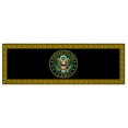 thumbnail image 1 of Ottomanson US ARMY Logo Machine Washable Non-Slip Rubberback 2x5 Runner Rug, 20"x 59", Black/Yellow, 1 of 8