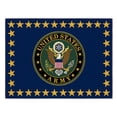 thumbnail image 1 of Ottomanson US ARMY Stars Logo Machine Washable Non-Slip Rubberback 2x3 Area Rug, 2'3" x 3', Blue/Multi, 1 of 7