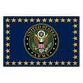 thumbnail image 1 of Ottomanson US ARMY Stars Logo Non-Slip Rubberback 3x5 Machine Washable Area Rug, 3'3" x 5', Blue/Multi, 1 of 8