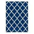 thumbnail image 1 of Ottomanson Ultimate Shaggy Moroccan Trellis Area Rug, Navy Blue, 6'7"X9'3", 1 of 8