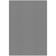 Ottomanson Non-Slip Area Rug for Entryway 2' x 3' Indoor/Outdoor Kitchen Utility Mat, Gray Ribbed