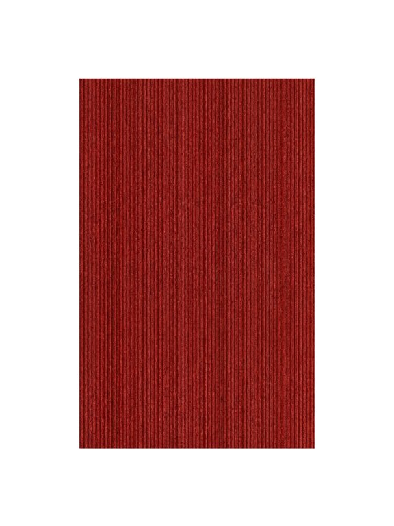 2' x 3' Non-Slip Entryway Rug, Waterproof Front Door Mat, Dirt Trapper, Low Profile, Red