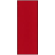 Ottomanson Non-Slip Area Rug for Entryway 2' x 3' Indoor/Outdoor Custom Size Kitchen Utility Mat, Red