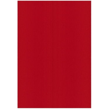 Ottomanson Utility Mat Waterproof Non-Slip Rubberback 3x4 Indoor/Outdoor Area Rug for Entryway, 3' x 3'11", Red