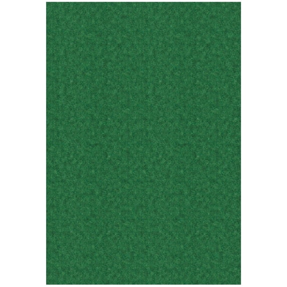 Ottomanson Non-Slip Area Rug for Entryway 2'7" x 5' Indoor/Outdoor Custom Size Kitchen Utility Mat, Green