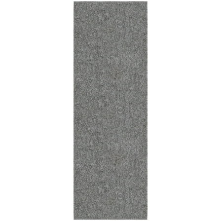 Ottomanson Non-Slip Hallway Runner Rug 20" x 59" Stain-Resistant Low Pile Carpet for Kitchen, Gray