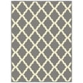 thumbnail image 1 of Ottomanson Trellis Indoor Doormat 2'3" x 3' - Non Slip Low Pile Area Rug for Entryway, Gray, 1 of 11