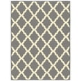 thumbnail image 1 of Ottomanson Trellis Indoor Doormat 2'3" x 3' - Non Slip Low Pile Area Rug for Entryway, Gray, 1 of 11