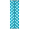 thumbnail image 1 of Ottomanson Non-Slip Hallway Runner Rug 20" x 59" Perfect for High Traffic Areas, Blue Trellis, 1 of 8