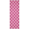 thumbnail image 1 of Ottomanson Non-Slip Hallway Runner Rug 20" x 59" Perfect for High Traffic Areas, Hot Pink Trellis, 1 of 8