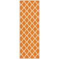 thumbnail image 1 of Ottomanson Non-Slip Hallway Runner Rug 20" x 59" Perfect for High Traffic Areas, Orange Trellis, 1 of 8