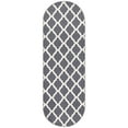 thumbnail image 1 of Ottomanson Non-Slip Hallway Runner Rug 20" x 59" Oval Perfect for High Traffic Areas, Gray Trellis, 1 of 8
