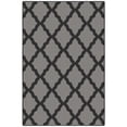 thumbnail image 1 of Ottomanson Trellis Area Rug 3'3" x 5' - Non Slip Low Pile Carpet, Dark Gray, 1 of 11