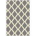 thumbnail image 1 of Ottomanson Trellis Area Rug 3'3" x 5' - Non Slip Low Pile Carpet, Gray, 1 of 11