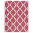 thumbnail image 1 of Ottomanson Non-Slip Area Rug for Living Room 3'3" x 5' Durable Low Profile Carpet, Hot Pink Trellis, 1 of 8
