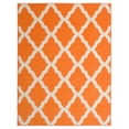 thumbnail image 1 of Ottomanson Non-Slip Area Rug for Living Room 3'3" x 5' Durable Low Profile Carpet, Orange Trellis, 1 of 8