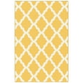 thumbnail image 1 of Ottomanson Trellis Area Rug 3'3" x 5' - Non Slip Low Pile Carpet, Yellow, 1 of 12