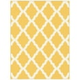 thumbnail image 1 of Ottomanson Trellis Area Rug 5' x 6'6" - Non Slip Low Pile Carpet, Yellow, 1 of 8