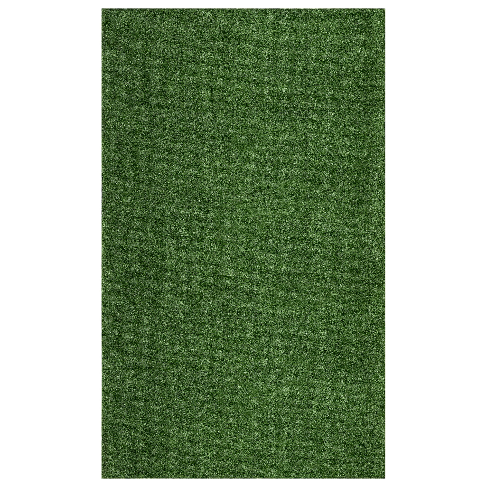 Ottomanson Waterproof 4x7 Indoor/Outdoor Artificial Grass Rug for Patio