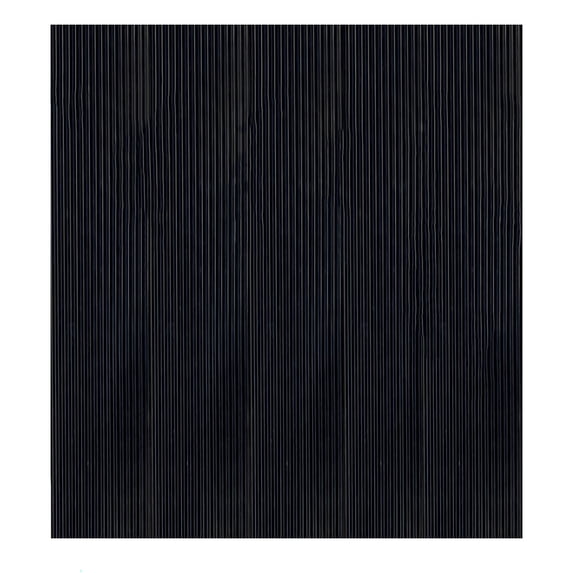 Ottomanson Waterproof Office Chair Mat for Carpet 3x4 Ribbed Floor Protector, 2'11" x 4', Black