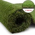 thumbnail image 1 of Ottomanson Waterproof Realistic Artificial Grass 3x17 Indoor Runner Rug for Patio, 2'7" x 17', Green, 1 of 8