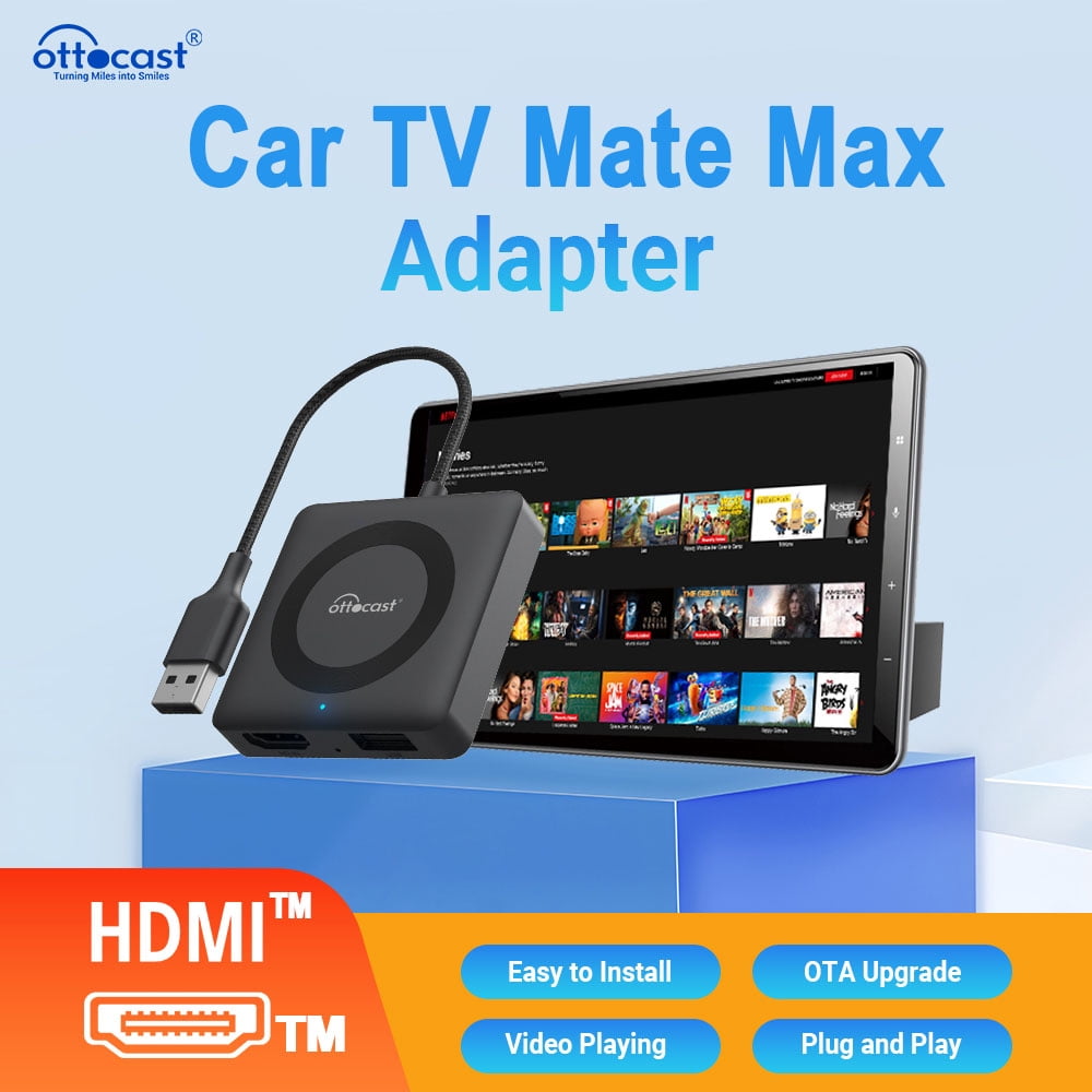 Ottocast Car TV Mate Max 2K HDMI Input Converter for Amazon Fire