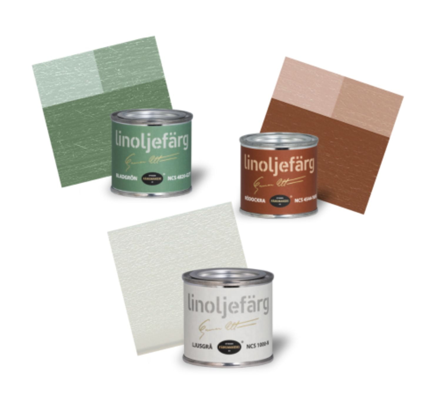 Ottosson Frgmakeri - Pink Houses - Linseed Oil Paint Set (Sample Size)